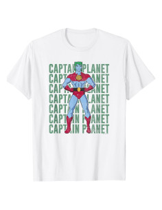 Camiseta gráfica Captain Planet con diseño de póster