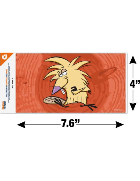 Calcomanía de Auto Castores Enfurecidos Graphics and More 19.3x10.2cm
