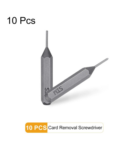 10 Piezas Bit Destornillador Extracción Tarjeta SIM HARFINGTON 4mm