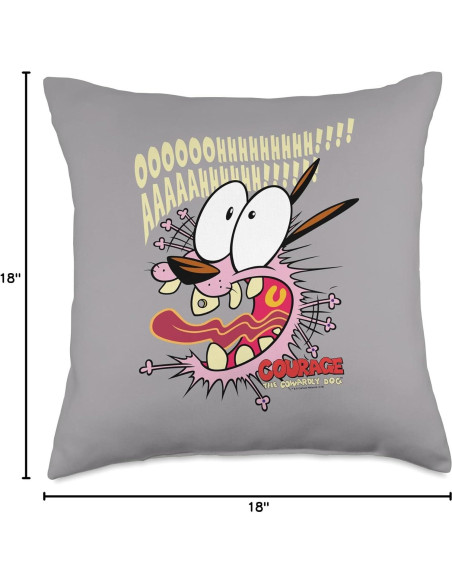 Almohada de Lanzamiento Courage el Perro Cobarde 45x45 cm