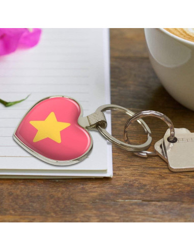 Llavero Corazón Metal Steven Universe 4.6x3.6cm