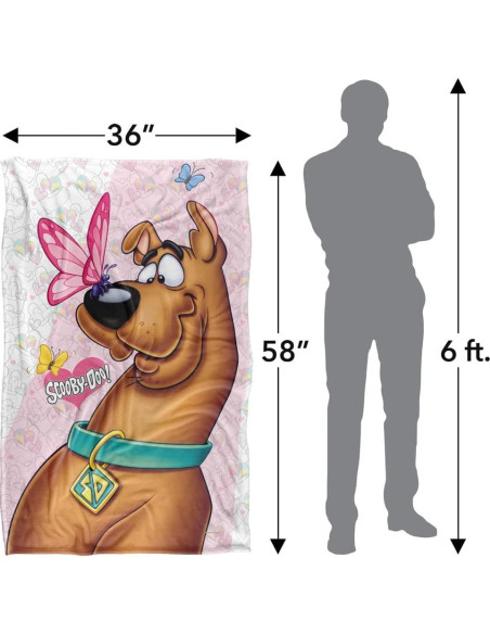 Manta Suave de Forro Polar LOGOVISION Mariposa 91x147 cm