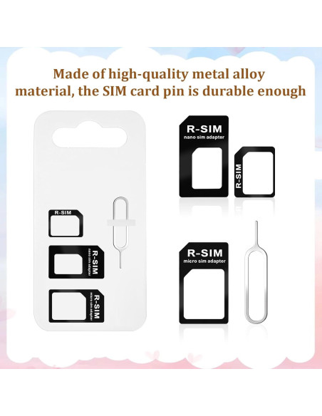 Kit Adaptador SIM 4 en 1 Psyqtsuary - 10 Piezas Negro