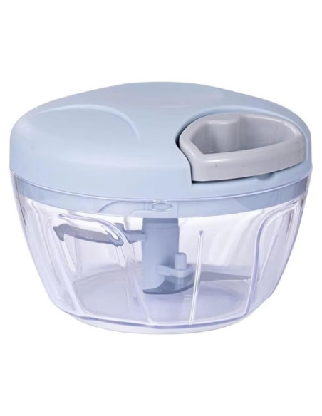 Picador de Verduras Manual Genérico 500ml Azul - Procesador Compacto
