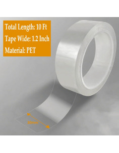 Cinta de Sellado Transparente 35mm x 3.2m para Cocina y Baño 2