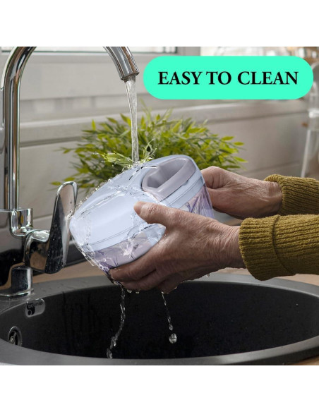 Picador de Verduras Manual Genérico 500ml Azul - Procesador Compacto