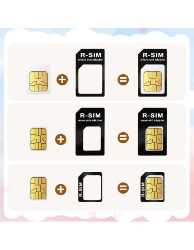 Kit Adaptador SIM 4 en 1 Psyqtsuary - 10 Piezas Negro