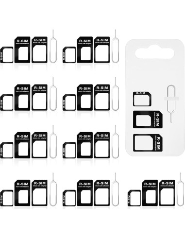Kit Adaptador SIM 4 en 1 Psyqtsuary - 10 Piezas Negro
