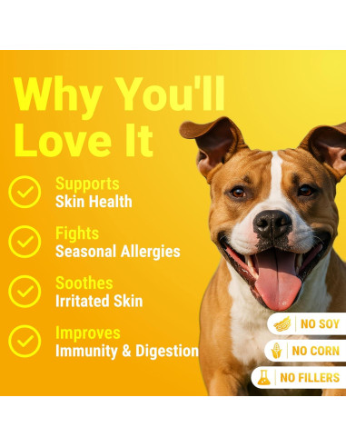 Golosinas para Alergia de Perro WuffWell - 140 Unidades