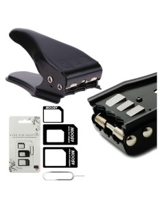 Cortador de tarjeta SIM Universal 3 en 1 MMOBIEL con adaptadores