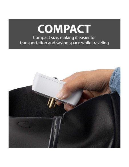 Protector de Sobretensión Fosmon 3 Salidas 1200J Paquete de 2