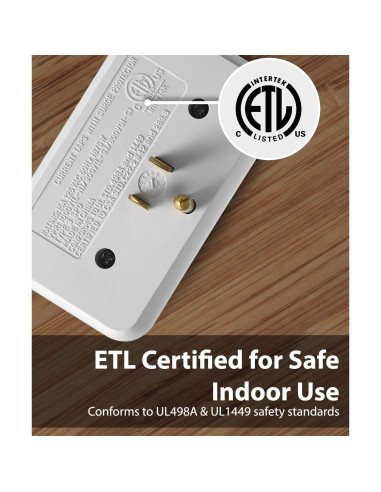 Protector de Sobretensión Fosmon 3 Salidas 1200J Paquete de 2