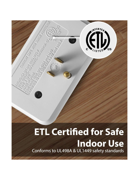 Protector de Sobretensión Fosmon 3 Salidas 1200J Paquete de 2