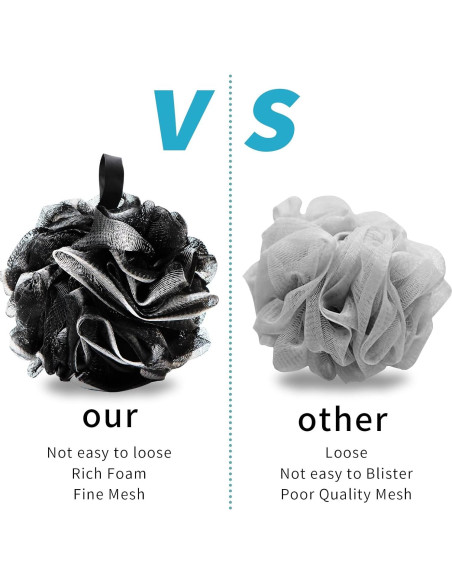 Esponjas de Loofah Suaves Carrie Joe 4Pcs 60g Exfoliantes