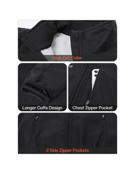 Chaqueta de Ciclismo de Invierno BERGRISAR Hombre 6 Bolsillos