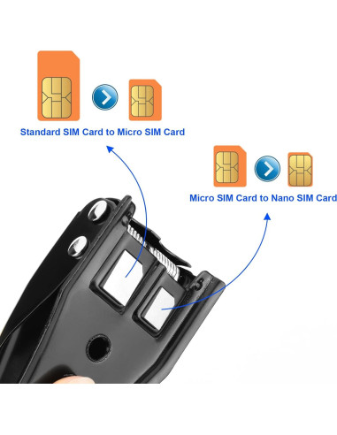 Cortador de tarjeta SIM Universal Cosmos 2 en 1 con adaptadores