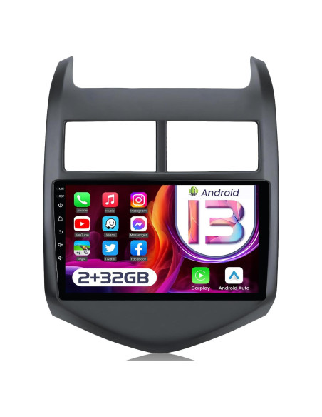 Radio Estéreo de Coche Jingelsye 9" 1280x800 para Chevy Aveo 2012-2016