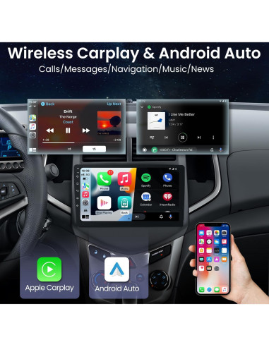 Radio Estéreo de Coche Jingelsye 9" 1280x800 para Chevy Aveo 2012-2016