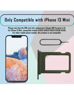 Bandeja SIM Verde para iPhone 13 Mini A2626 A2628 A2629 A2630 2