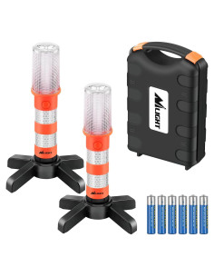 Kit de Emergencia LED Nilight - 2 Luces con Soporte y Baterías