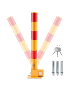 Poste de Estacionamiento Plegable Zonon JAX1728 Rojo 60cm