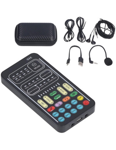 Cambiador de Voz Dpofirs Mini Portátil 8 Efectos Sonido