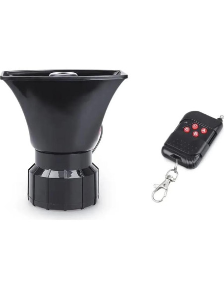 Sirena de Policía 12V BZZBAJON 130dB 7 Sonidos Inalámbrica