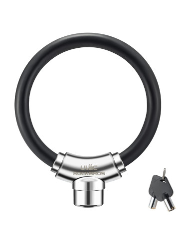 Candado de Cable Antirrobo ROCKBROS para Bicicleta Negro
