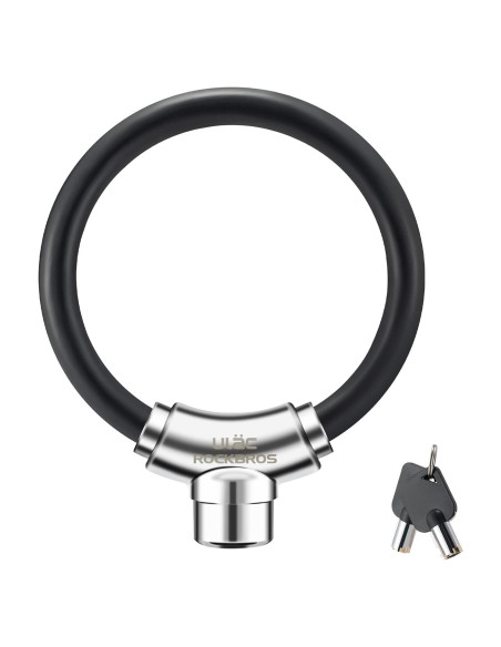 Candado de Cable Antirrobo ROCKBROS para Bicicleta Negro