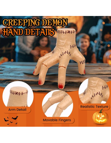 Mano que Se Arrastra Kodvinp con Luz y Sonido - Accesorio Halloween