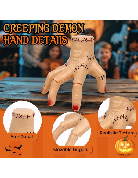 Mano que Se Arrastra Kodvinp con Luz y Sonido - Accesorio Halloween