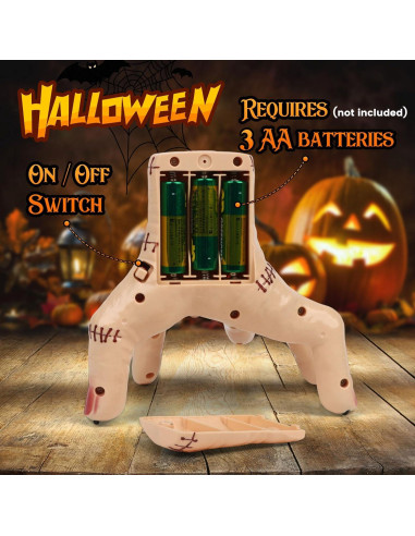 Mano que Se Arrastra Kodvinp con Luz y Sonido - Accesorio Halloween