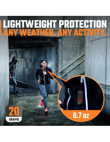 Alarma Personal WETEN 130dB Recargable USB Impermeable Negro