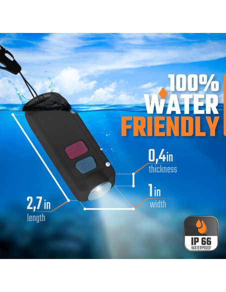 Alarma Personal WETEN 130dB Recargable USB Impermeable Negro