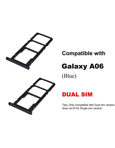 Bandeja Doble SIM para Galaxy A06 BATLABB Azul - 2 Pcs