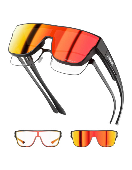 Gafas de sol fotocromáticas KAPVOE UV400 para uso sobre gafas