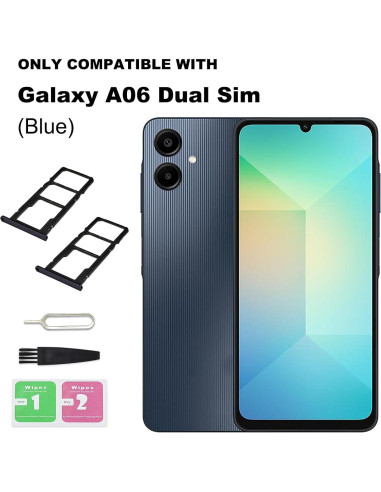 Bandeja Doble SIM para Galaxy A06 BATLABB Azul - 2 Pcs