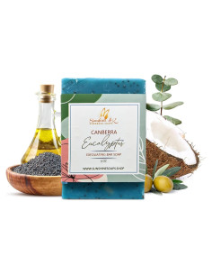 Jabón Exfoliante Sunshine & K Eucalipto 142 g - Hecho a Mano