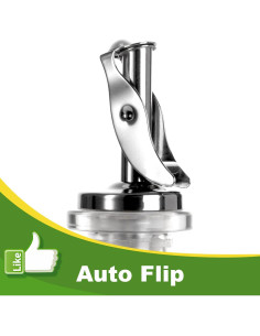 Paquete de 4 vertedores automáticos Lu-lupour para licor y aceite 2