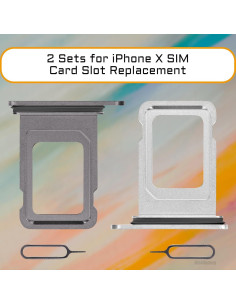 Soporte bandeja SIM Risidamoy para iPhone X A1865 A1901 A1902 2