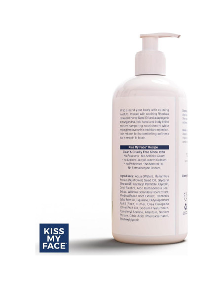 Loción Hidratante para Manos y Cuerpo Kiss My Face 473ml Sin Fragancia