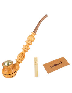 Pipa de Tabaco Dr. Watson Churchwarden Hecha a Mano 26.5 cm