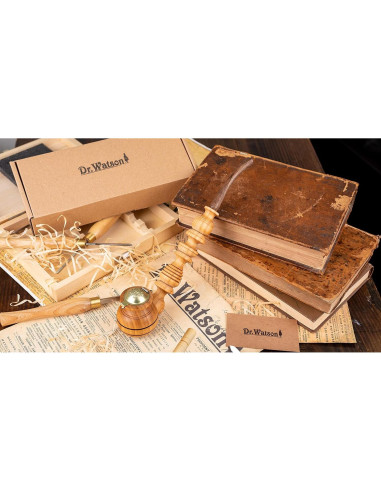 Pipa de Tabaco Dr. Watson Churchwarden Hecha a Mano 26.5 cm