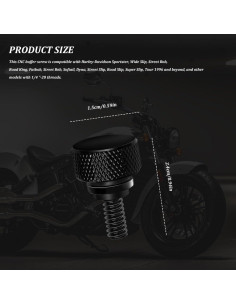 Tornillo de Asiento de Aluminio Zufoty para Harley 1996-2025 2