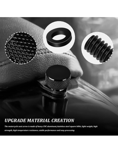 Tornillo de Asiento de Aluminio Zufoty para Harley 1996-2025
