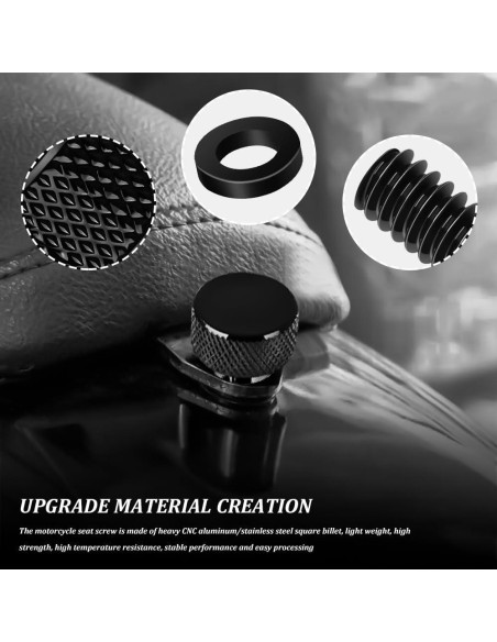 Tornillo de Asiento de Aluminio Zufoty para Harley 1996-2025