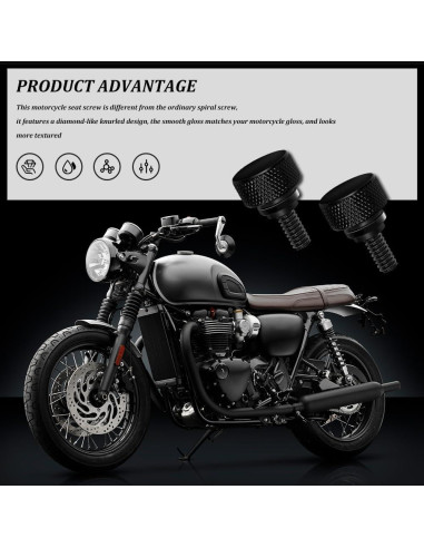 Tornillo de Asiento de Aluminio Zufoty para Harley 1996-2025