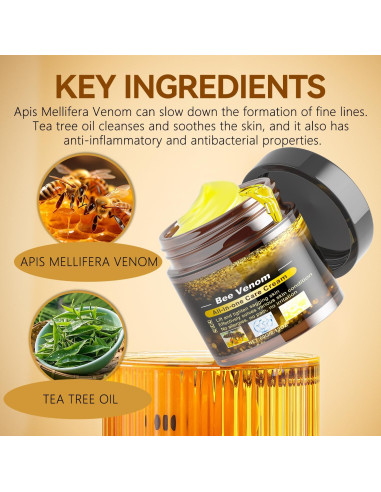 Crema Antienvejecimiento Veneno de Abeja Caderno Inteligente 60g