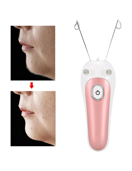 Epilador de Hilo Facial Eléctrico Watris Veiyi Rosa 5W