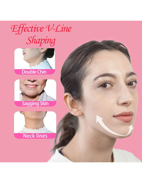 Cinta de levantamiento facial en V ADRUITE - Gris, 32g